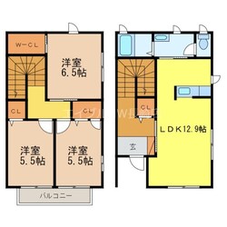 ディアス白岩の物件間取画像